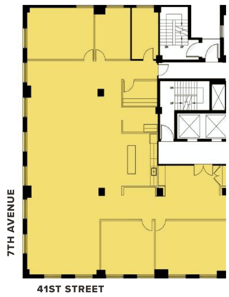 Floor plan of the partial 11th floor