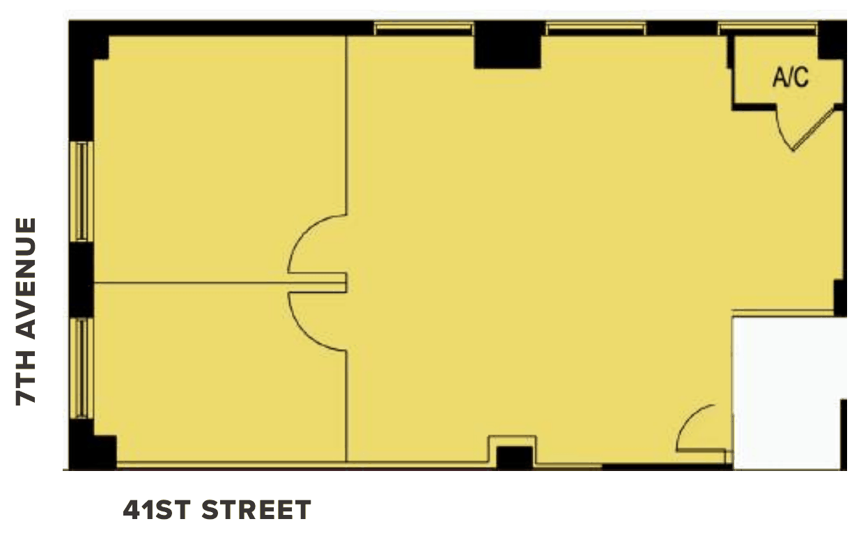 Floor plan of the partial 4th floor